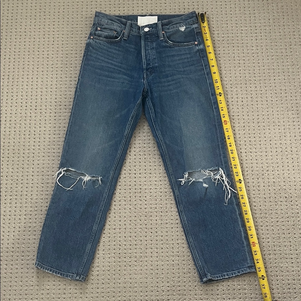 Mother Superior The Tomcat straight leg Distressed Jeans 26